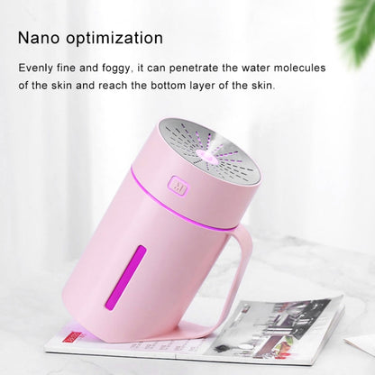 ML-S2 Water Cup Shape Intelligent Mute LED Night Light Atomized Humidifier Air humidification Machine(Pink) - Air Purifiers & Accessories by buy2fix | Online Shopping UK | buy2fix