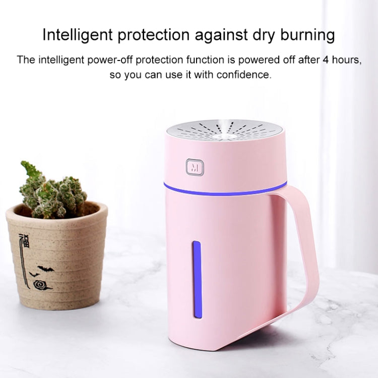 ML-S2 Water Cup Shape Intelligent Mute LED Night Light Atomized Humidifier Air humidification Machine(Pink) - Air Purifiers & Accessories by buy2fix | Online Shopping UK | buy2fix