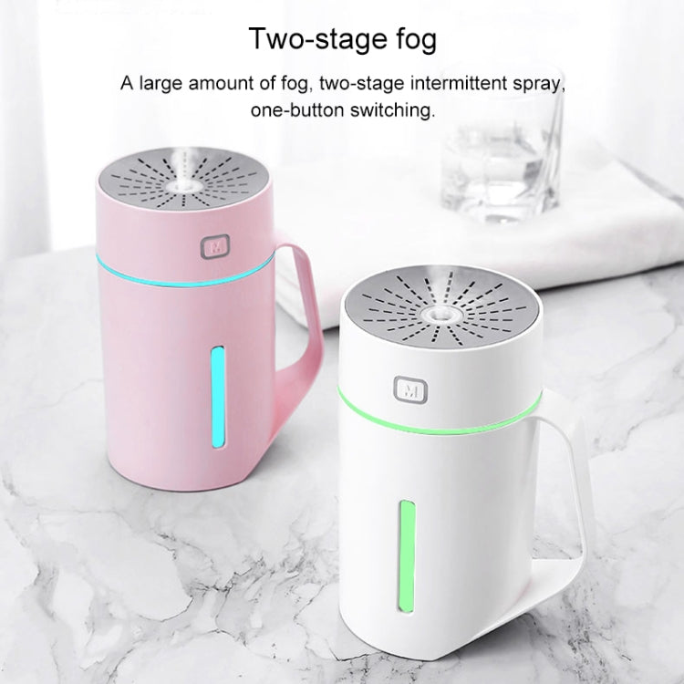 ML-S2 Water Cup Shape Intelligent Mute LED Night Light Atomized Humidifier Air humidification Machine(Pink) - Air Purifiers & Accessories by buy2fix | Online Shopping UK | buy2fix