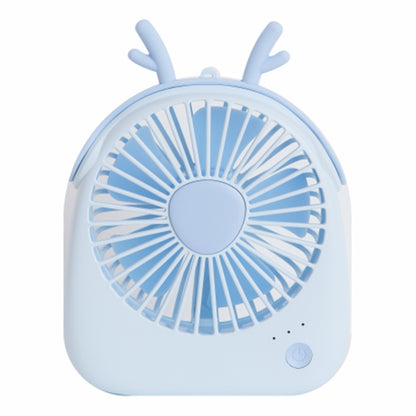 WT-F14 1200 mAh Deer Shape Mini Portable Fan with 3 Speed Control(Blue) by buy2fix