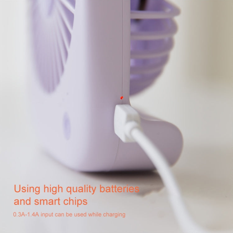 WT-F14 1200 mAh Deer Shape Mini Portable Fan with 3 Speed Control(Blue) by buy2fix