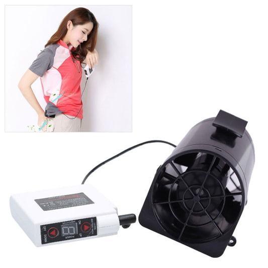 Portable Mini Waist Fan Cooling Fan USB Skin Cooler (Black) by buy2fix