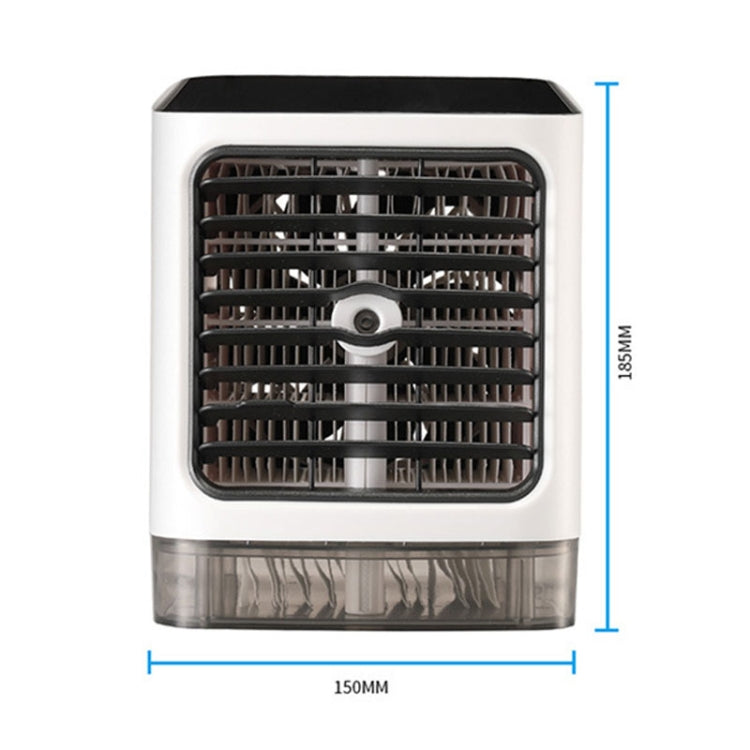 Mini Desktop Cooling Fan Humidifier Air Conditioning Fan Moisturizing Spray Fan(White) by buy2fix