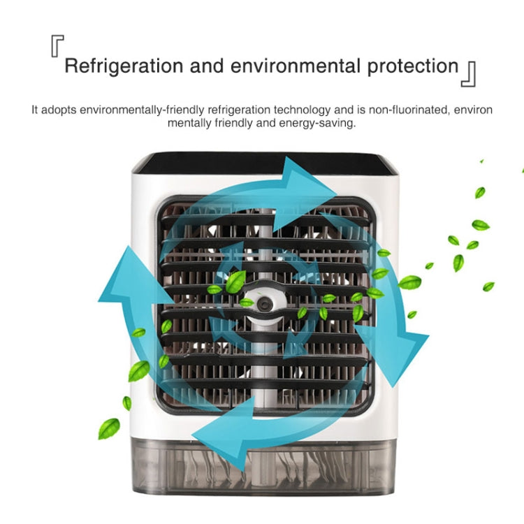 Mini Desktop Cooling Fan Humidifier Air Conditioning Fan Moisturizing Spray Fan(White) by buy2fix