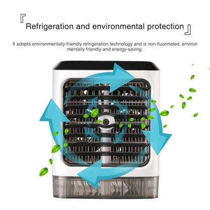 Mini Desktop Cooling Fan Humidifier Air Conditioning Fan Moisturizing Spray Fan(White) by buy2fix