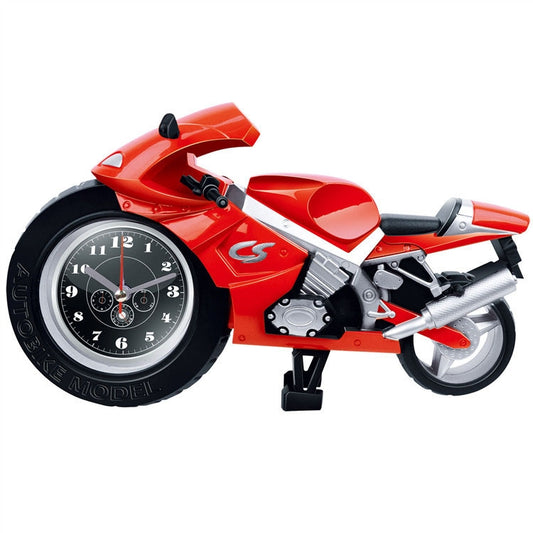 Creative Artistic Motorcycle Alarm Clock Desk Clock Model for Household Shelf Decorations (Red) - Alarm Clocks by buy2fix | Online Shopping UK | buy2fix