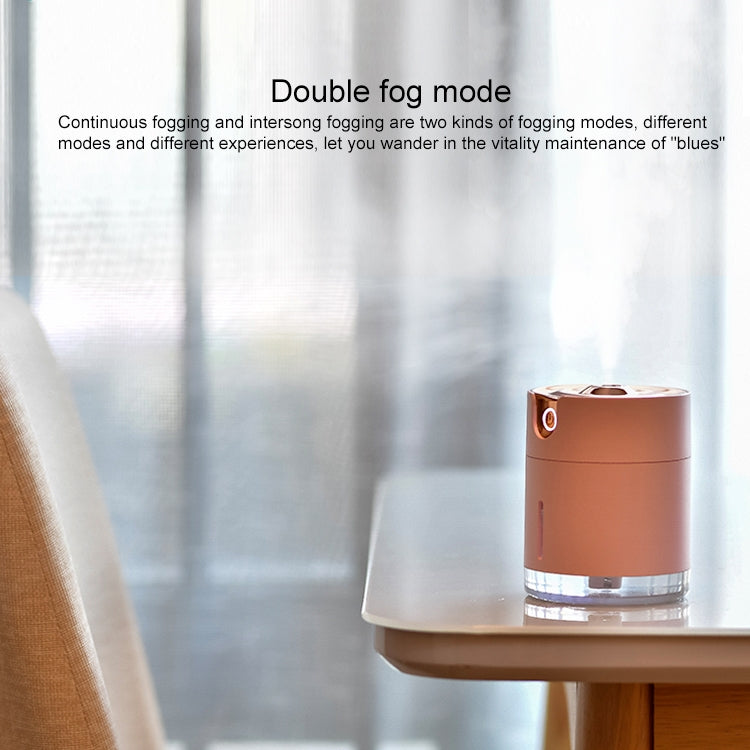 WT-H16 USB Charging Water Pattern Atomizing Humidifier with Colorful Night Lights, Water Tank Capacity: 300mL (Pink) - Air Purifiers & Accessories by buy2fix | Online Shopping UK | buy2fix