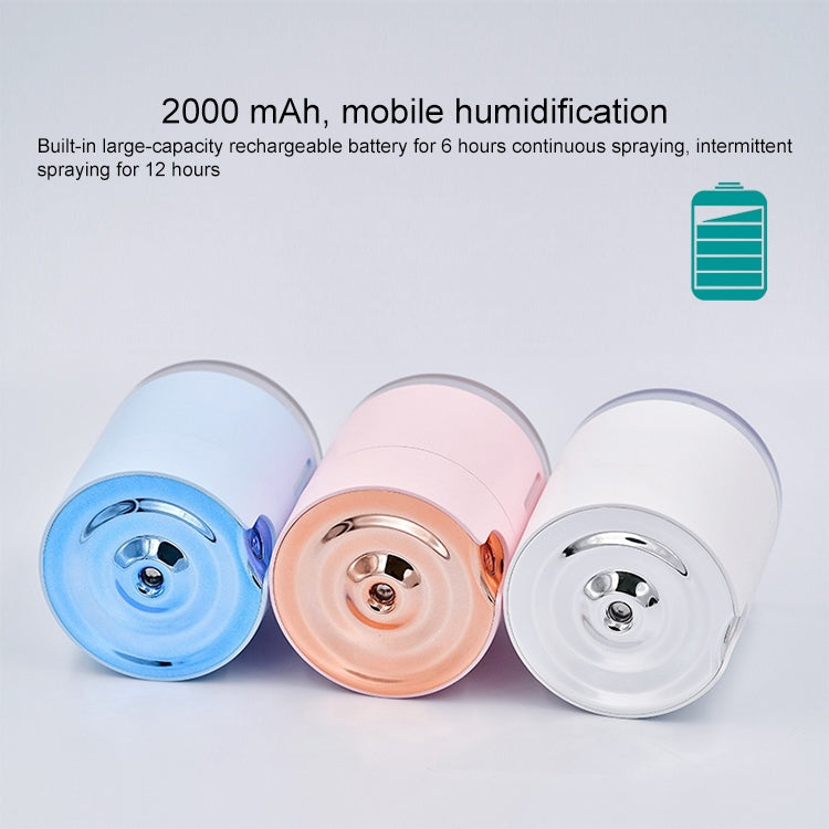 WT-H16 USB Charging Water Pattern Atomizing Humidifier with Colorful Night Lights, Water Tank Capacity: 300mL (Pink) - Air Purifiers & Accessories by buy2fix | Online Shopping UK | buy2fix