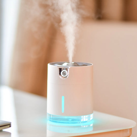 Humidificateur d'atomisation à motif d'eau à chargement USB WT-H16 avec veilleuses colorées, capacité du réservoir d'eau : 300 ml (blanc)