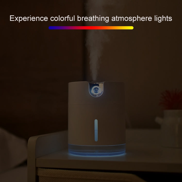 WT-H16 USB Charging Water Pattern Atomizing Humidifier with Colorful Night Lights, Water Tank Capacity: 300mL (White) - Air Purifiers & Accessories by buy2fix | Online Shopping UK | buy2fix