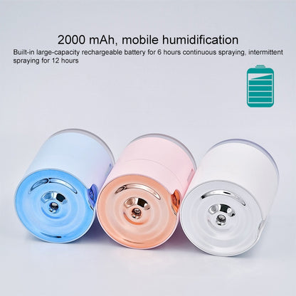 WT-H16 USB Charging Water Pattern Atomizing Humidifier with Colorful Night Lights, Water Tank Capacity: 300mL (White) - Air Purifiers & Accessories by buy2fix | Online Shopping UK | buy2fix