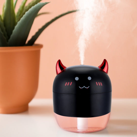 WT-H21 Devil Atomizing Humidifier with Colorful Night Lights, Water Tank Capacity: 200mL(Black)