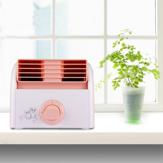 Turbine 30 W sans lame Mini ventilateur muet de bureau pour dortoir/chambre/salon/bureau, 3 types de mode de vitesse, AC 220 V (rose)