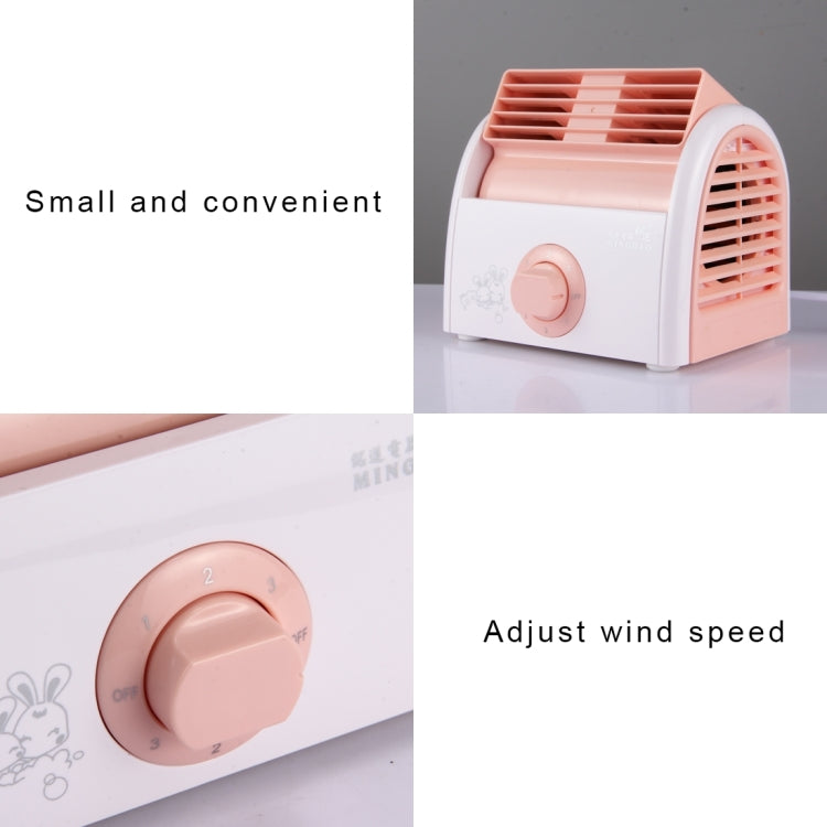 30W Turbine No Blade Mini Desktop Mute Fan for Dormitory / Bedroom / Living Room / Office, 3 Kinds Speed Mode, AC 220V(Pink) - Electric Fans by buy2fix | Online Shopping UK | buy2fix