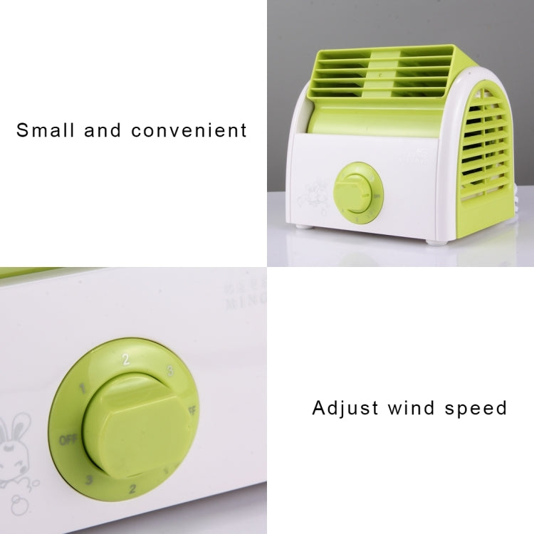 30W Turbine No Blade Mini Desktop Mute Fan for Dormitory / Bedroom / Living Room / Office, 3 Kinds Speed Modes, AC 220V(Green) - Electric Fans by buy2fix | Online Shopping UK | buy2fix