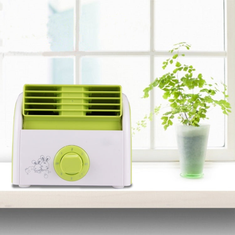 30W Turbine No Blade Mini Desktop Mute Fan for Dormitory / Bedroom / Living Room / Office, 3 Kinds Speed Modes, AC 220V(Green) - Electric Fans by buy2fix | Online Shopping UK | buy2fix
