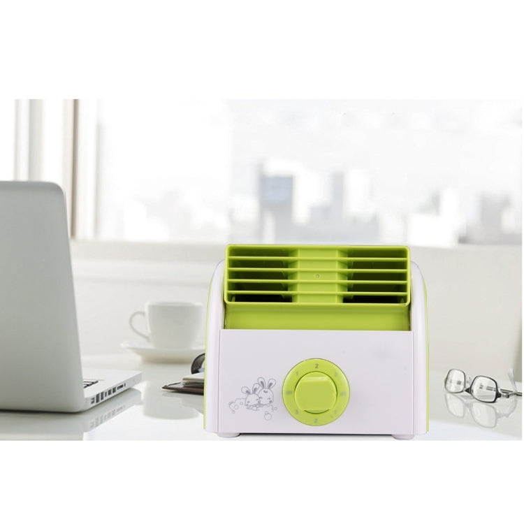 30W Turbine No Blade Mini Desktop Mute Fan for Dormitory / Bedroom / Living Room / Office, 3 Kinds Speed Modes, AC 220V(Green) - Electric Fans by buy2fix | Online Shopping UK | buy2fix