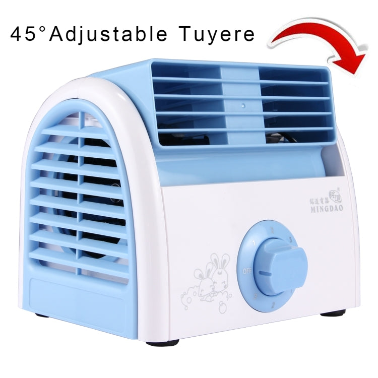 30W Turbine No Blade Mini Desktop Mute Fan for Dormitory / Bedroom / Living Room / Office, 3 Kinds Speed Modes, AC 220V(Blue) - Electric Fans by buy2fix | Online Shopping UK | buy2fix
