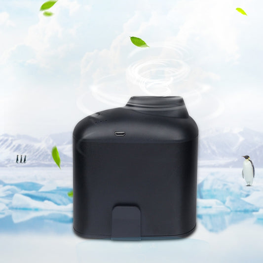 Portable Creative Hanging Waist USB Fan with Three Adjustable Wind Speed (Black) by buy2fix