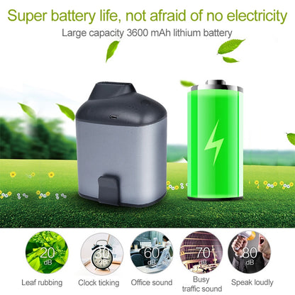 Portable Creative Hanging Waist USB Fan with Three Adjustable Wind Speed (Grey) by buy2fix