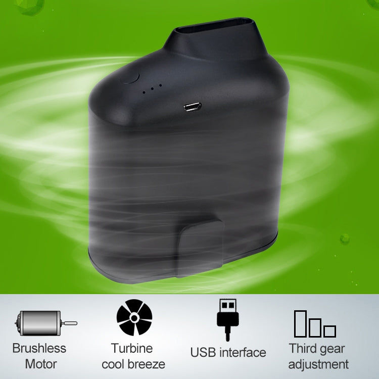 Portable Creative Hanging Waist USB Fan with Three Adjustable Wind Speed (Grey) by buy2fix