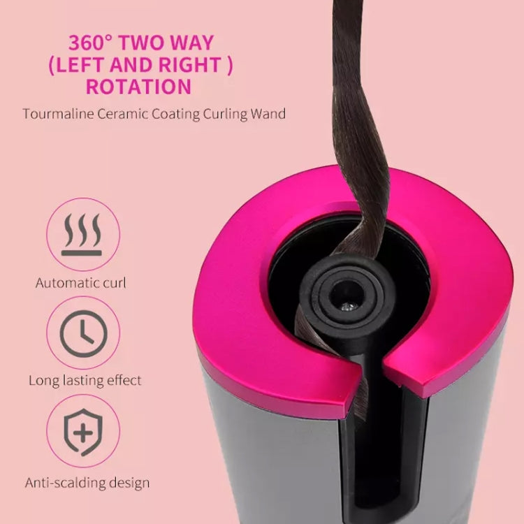 USB Charging Automatic Hair Curler Portable Mini Wireless Multi-function Curling Iron with LCD Display (White) - Hair Curler by buy2fix | Online Shopping UK | buy2fix