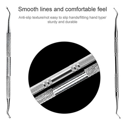 2 in 1 Nail Clipper for Paronychia Stainless Steel Olecranon Nail Nipper & Ingrown Nail Lifter(Black) - Nail Clipper by buy2fix | Online Shopping UK | buy2fix
