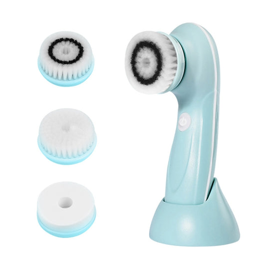 3 in 1 USB Charging Electronic Cleaning Face Beauty Instrument Pores Nose Blackhead Facial Cleansing Brush (Blue) - Cleanser by buy2fix | Online Shopping UK | buy2fix