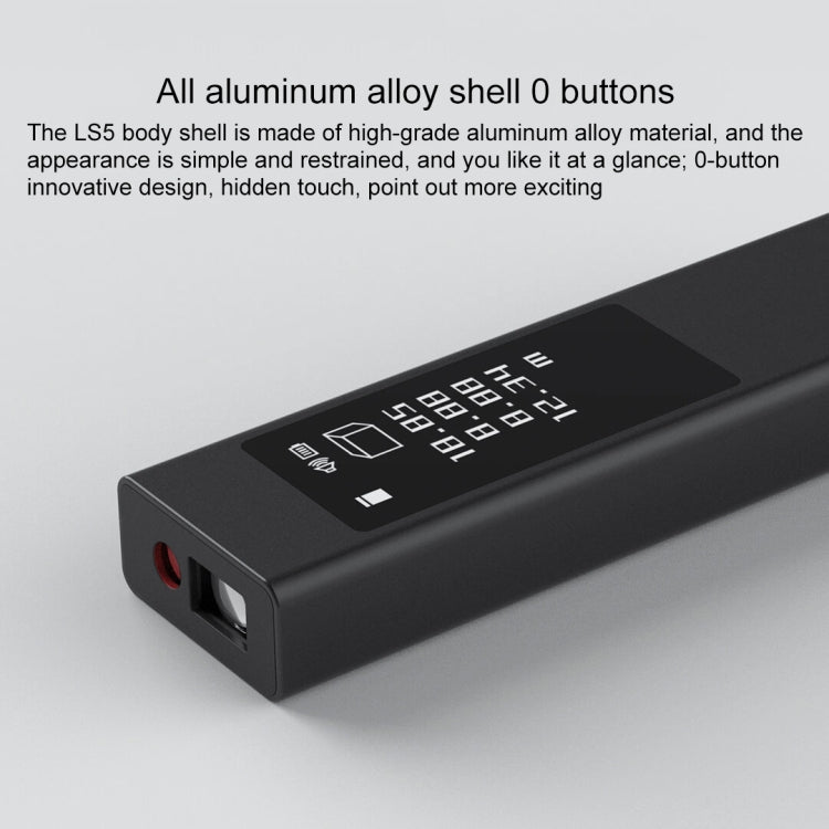 Original Xiaomi Youpin DUKA LS5 Touch Screen High-precision Infrared Laser Rangefinder (Black) by Xiaomi