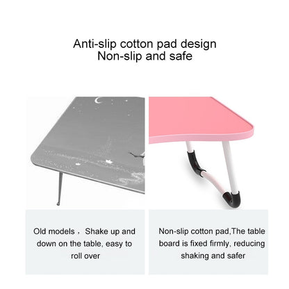 W-shaped Non-slip Legs Square Pattern Adjustable Folding Portable Laptop Desk without Card Slot (Underwater World) - Laptop Stand by buy2fix | Online Shopping UK | buy2fix
