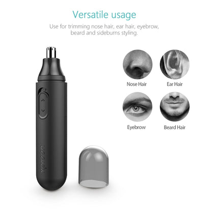 XPREEN XPRE001 High-speed Rotating Electric Nose Hair Trimmer Ear Trimmer Rotation Blade for Men and Women(Black) - Hair Removal by Xpreen | Online Shopping UK | buy2fix
