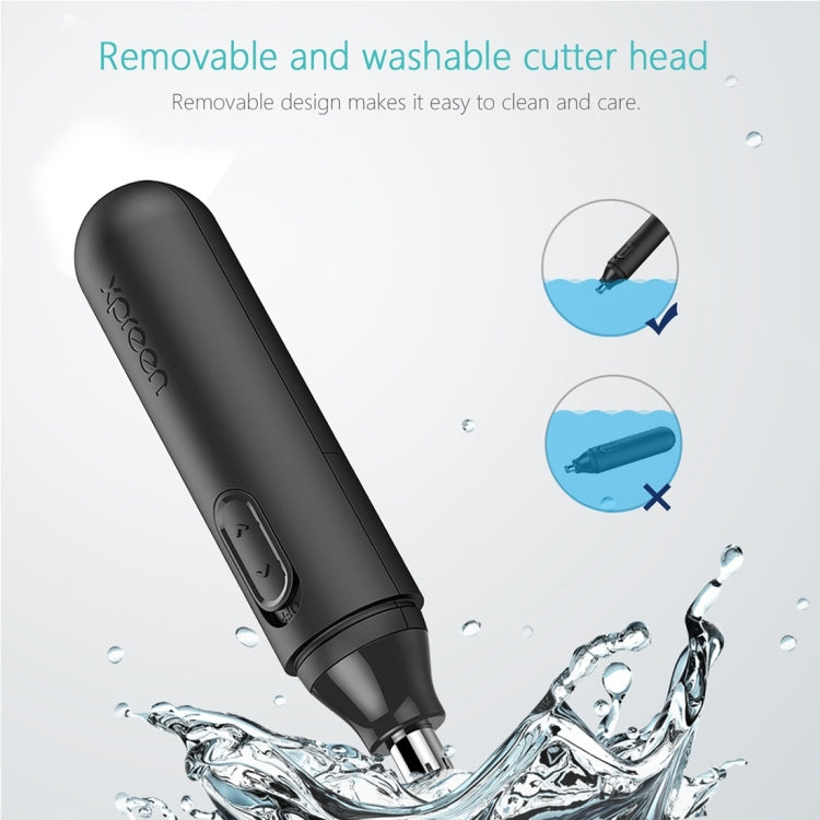 XPREEN XPRE001 High-speed Rotating Electric Nose Hair Trimmer Ear Trimmer Rotation Blade for Men and Women(Black) - Hair Removal by Xpreen | Online Shopping UK | buy2fix