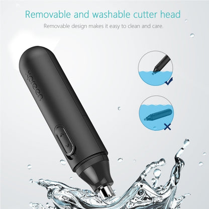 XPREEN XPRE001 High-speed Rotating Electric Nose Hair Trimmer Ear Trimmer Rotation Blade for Men and Women(Black) - Hair Removal by Xpreen | Online Shopping UK | buy2fix