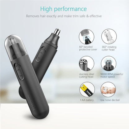 XPREEN XPRE001 High-speed Rotating Electric Nose Hair Trimmer Ear Trimmer Rotation Blade for Men and Women(Black) - Hair Removal by Xpreen | Online Shopping UK | buy2fix