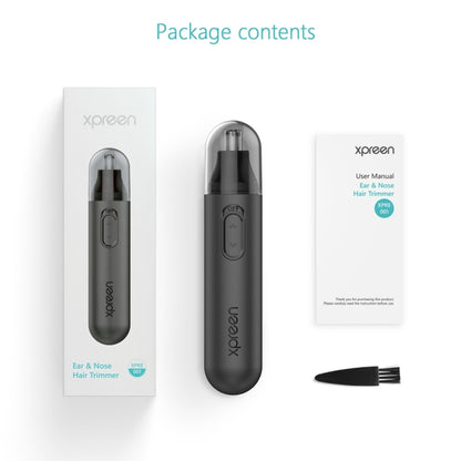 XPREEN XPRE001 High-speed Rotating Electric Nose Hair Trimmer Ear Trimmer Rotation Blade for Men and Women(Black) - Hair Removal by Xpreen | Online Shopping UK | buy2fix