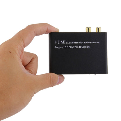 HDMI 1x2 Splitter with Audio Extractor, Support 5.1CH / 2CH, 4Kx2K, 3D - Splitter by buy2fix | Online Shopping UK | buy2fix