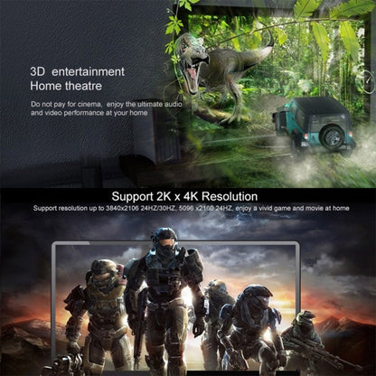 1m HDMI 2.0 (4K) 30AWG High Speed 18Gbps Gold Plated Connectors HDMI Male to HDMI Male Flat Cable(Gold) by buy2fix