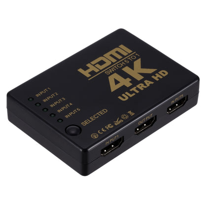 ZMT-968885 HDMI Switch 5 into 1 out 4K*2K HD Video Switch with Remote Control by buy2fix