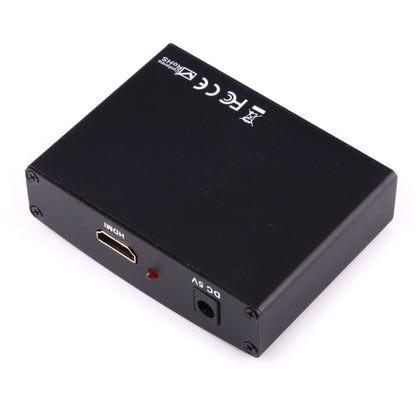 1080P HD HDMI to YPbPr Video and R/L Audio Adapter Converter(Black) - Converter by buy2fix | Online Shopping UK | buy2fix