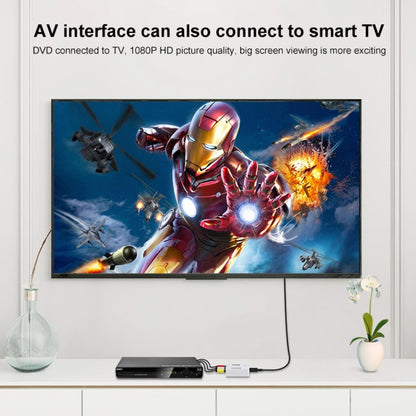 HOWEI HW-2105 Mini AV CVBS/L+R Audio to HDMI Converter Adapter, Support Scaler 1080P (Black) by buy2fix