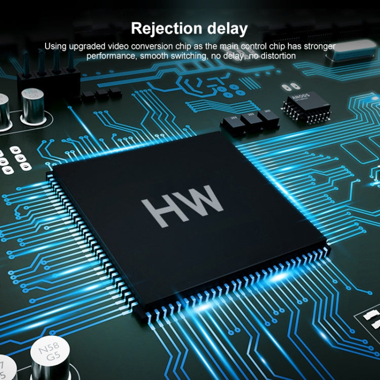 HOWEI HW-2105 Mini AV CVBS/L+R Audio to HDMI Converter Adapter, Support Scaler 1080P (Black) by buy2fix