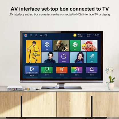 HOWEI HW-2105 Mini AV CVBS/L+R Audio to HDMI Converter Adapter, Support Scaler 1080P (Black) by buy2fix