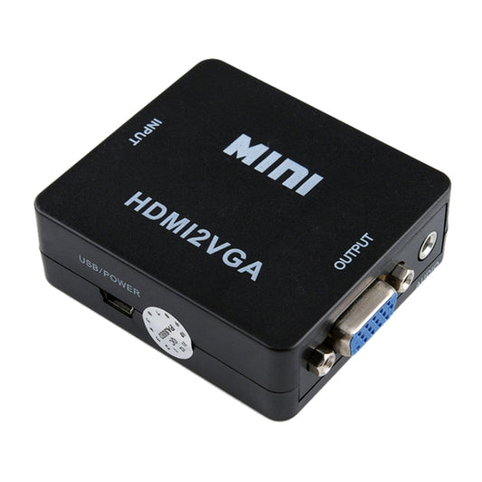 HOWEI HW-2109 Mini HDMI to VGA Video Audio Converter (Black) by buy2fix