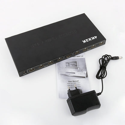 1 x 8 Full HD 1080P HDMI Splitter with Switch, Support 3D & 4K x 2K - Splitter by buy2fix | Online Shopping UK | buy2fix
