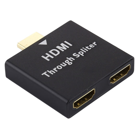 1 to 2 HDMI Aluminium Alloy Through Spliter - Splitter by buy2fix | Online Shopping UK | buy2fix