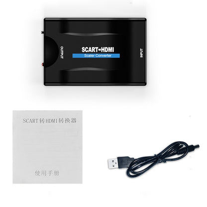 SCART to HDMI HDTV1080P HD Converter (Black) - Converter by buy2fix | Online Shopping UK | buy2fix