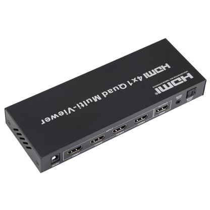 4 in 1 Out HDMI Quad Multi-viewer with Seamless Switcher, EU Plug - Switch by buy2fix | Online Shopping UK | buy2fix
