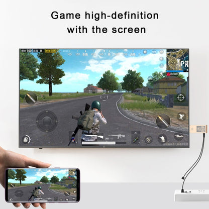 2 Systems x 2 Modes Super Dongle Wire and Wireless HDMI HDTV Mirror Adapter for Android, iOS (Gold) - Wireless Display Dongle by buy2fix | Online Shopping UK | buy2fix