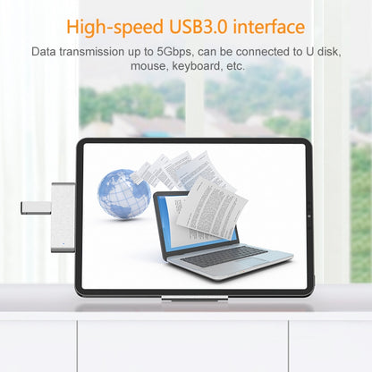 HW-TC29 4 In 1 Type-C / USB-C Multifunctional Extension HUB Adapter iPad Pro Hub (Silver) by buy2fix