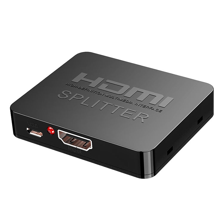 1x2 Mini HDMI Amplifier Splitter, Support 3D & 4K x 2K (Black) by buy2fix